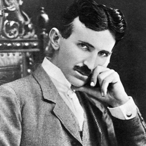 Nikola Tesla (1857-1943) American inventor. Photograph, 1915. --- Image by © Bettmann/CORBIS